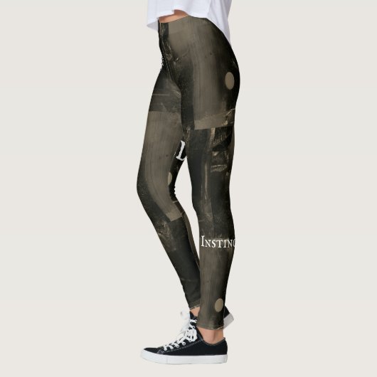 Leggings Rustique Urbain Wild Black Gris mode (Gauche)