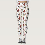 Leggings Rustiques Motifs de poulet<br><div class="desc">Motif lunaire de l'aquarelle illustration de poulets et d'un poussin transformé en motif.</div>