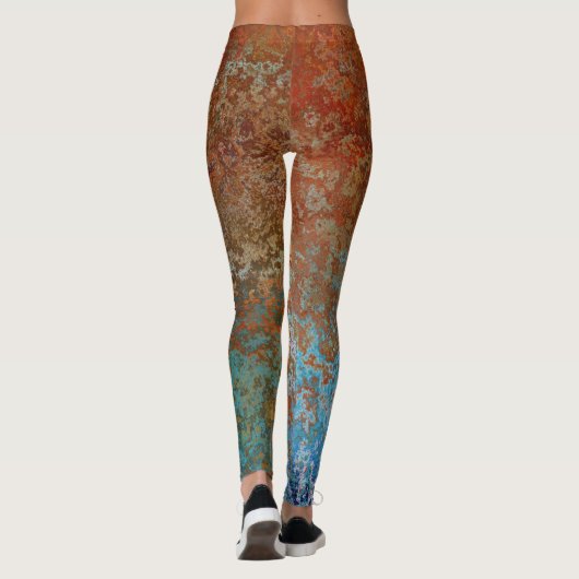 Leggings Rusty, Verdigris, Grunge Steampunk (Dos)