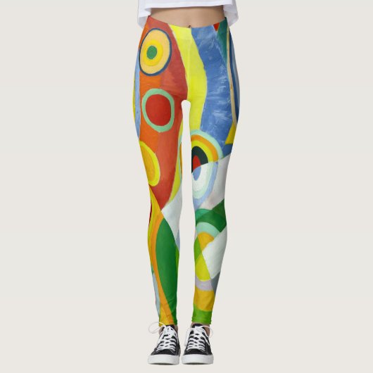 LEGGINGS - "Rythme" - Abstract Art Afbeelding (Voorkant)