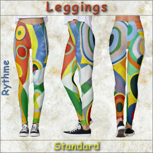 LEGGINGS - "Rythme" - Image d'art Abstrait