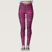 Leggings Safari Viva magenta Leopard Imprimer (Devant)