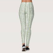 Leggings Sage Green (Light, Medium, Dark) and White Striped (Dos)
