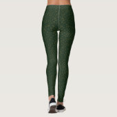 Leggings Sage Green Polka Dots Modern Pattern (Dos)