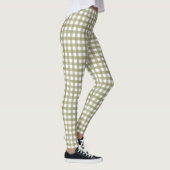 Leggings Sage Vert En vichy Plaid Motif (Droite)