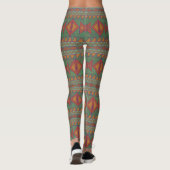 Leggings Sagebrush sud-ouest vert conception géométrique Le (Dos)