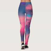 Leggings Sagesse Alien Psychédélique Scifi Art (Dos)