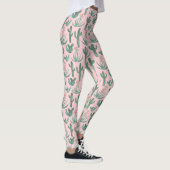 Leggings Saguaro Cactus Succulents Aquarelle du désert (Droite)