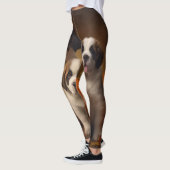 Leggings Saint Bernard Puppy Automne Citrouille (Gauche)