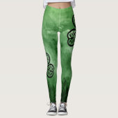 Leggings Saint Patrick CELTIQUE MAGIQUE de SHAMROCK de (Devant)