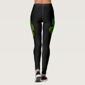 Leggings Saint Patrick's Day 2020 Irish Shamrock Green Text (Dos)
