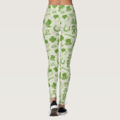 Leggings Saint Patrick's Day Green Elements Motif (Dos)