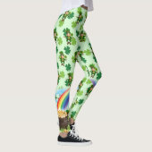 Leggings Saint Patrick's Day Leprechaun Shamrock arc-en-cie (Droite)