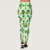 Leggings Saint Patrick's Day Leprechaun Shamrock arc-en-cie (Dos)