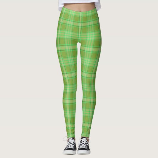 Leggings Saint Patrick's Day Plaid (Devant)