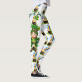 Leggings Saint Patrick's Day Rainbow Pot of Gold Leprechaun (Droite)