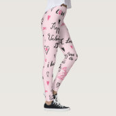Leggings Saint-Valentin : Arrière - plan "Je t'aime". (Droite)