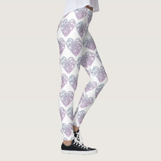 Leggings Saint-Valentin Coeur des jambes des femmes (Droite)