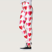 Leggings Saint-Valentin Coeurs Jouer partout rouge rose mig (Gauche)