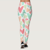 Leggings Saint Valentin Coeurs Pastel (Dos)