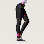 Leggings Saint Valentin Coeurs roses Festive Anniversaire (Droite)