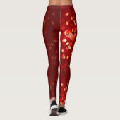 Leggings Saint Valentin Coeurs rouges VOTRE TEXTE Dans (Dos)
