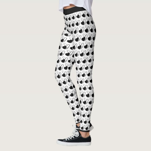 Leggings Saint-Valentin Coeurs Tordus (Gauche)