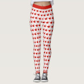 Leggings Saint-Valentin Coeurs Tordus (Devant)