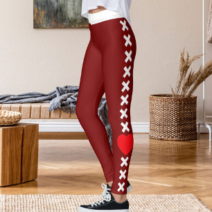 Leggings Saint-Valentin Personnalisé Happy Valentine's Day