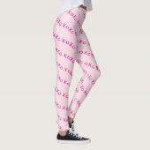 Leggings Saint Valentin XOXO motif rose galentine (Droite)