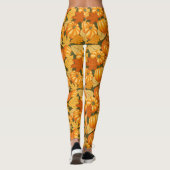 Leggings Saison d'automne Halloween Citrouille Motif (Dos)