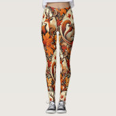 Leggings Saison d'automne lunaire avec pattes de cerfs (Devant)