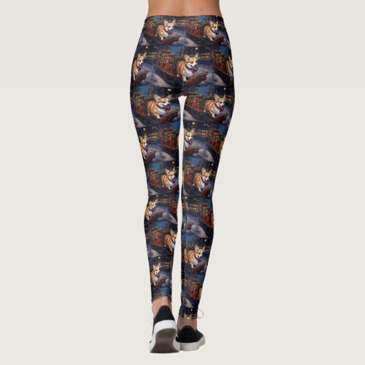 Leggings Saison de Noël de Corgi (Dos)