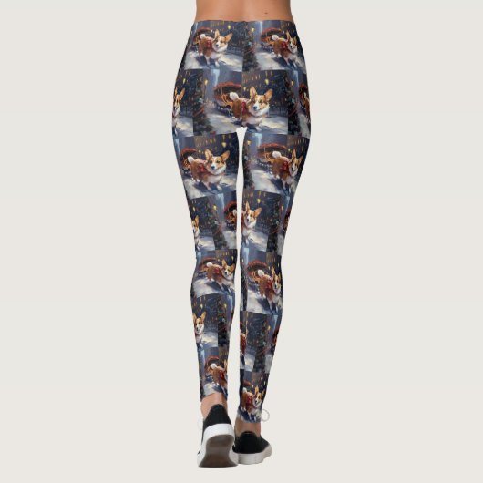 Leggings Saison de Noël de Corgi (Dos)
