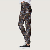 Leggings Saison de Noël du berger australien (Gauche)