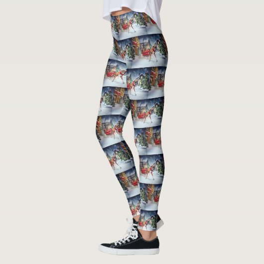 Leggings Saison Festive de Noël de Boxer (Gauche)