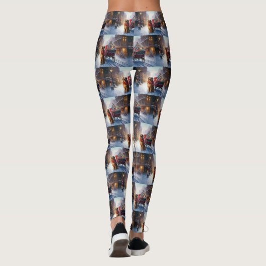 Leggings Saison festive de Noël de Setter en Irlande (Dos)