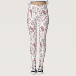 Leggings Sakura Fleur de Cerisier Vintage & Oiseau Esthéti