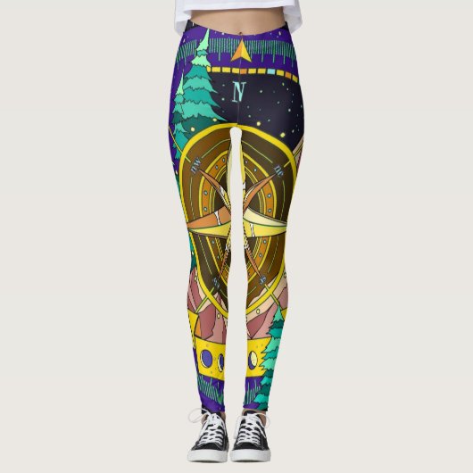 Leggings Salle de sport Compass (Devant)