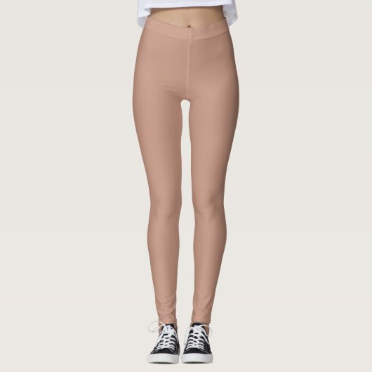 Leggings Salle De Sport De Danse Rose Beige (Devant)