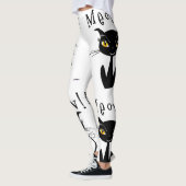 Leggings Salut ! Chat noir Whimsical (Gauche)