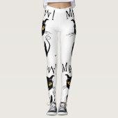 Leggings Salut ! Chat noir Whimsical (Devant)