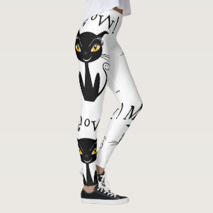 Leggings Salut ! Chat noir Whimsical