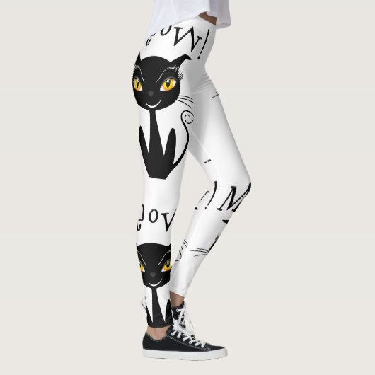 Leggings Salut ! Chat noir Whimsical (Droite)