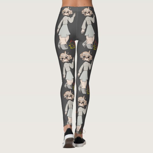 Leggings Salut fille bébé mignonne dessin (Dos)