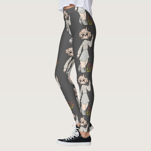 Leggings Salut fille bébé mignonne dessin (Gauche)