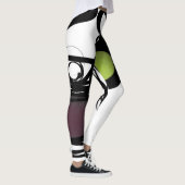 Leggings Salutations de Philydion : Abstrait noir & blanc (Droite)