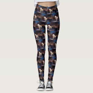 Leggings Samoyed Christmas Festive Saison