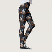Leggings Samoyed Citrouilles Halloween Effrayant (Droite)