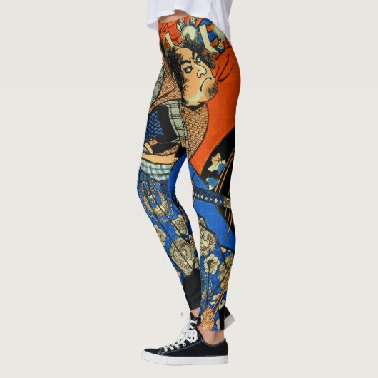 LEGGINGS SAMURAI JAPONAIS PERSONNALISÉ (Gauche)